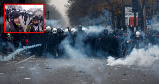 Fransız polisinden göstericilere sert müdahale! Protestocu gözünden vuruldu - Haberler