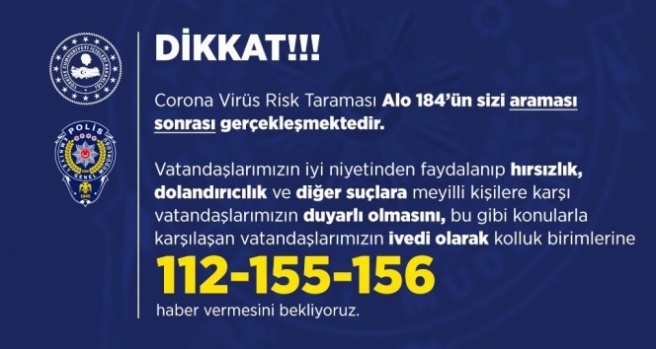 Polis ‘korona virüs’ dolandırıcılık olaylarına karşı uyardı!