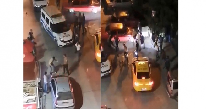 Polisi darp etmeye çalışan zanlı gözaltına alındı