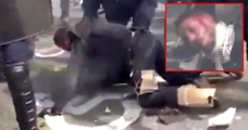 Fransa'da dehşet görüntüler! Polisler, göstericiyi döverek bayılttı - Haber