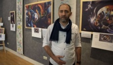 Polis Başmüfettişi ressam Ahmet Sula, 50. sergisini Budapeşte'de açtı